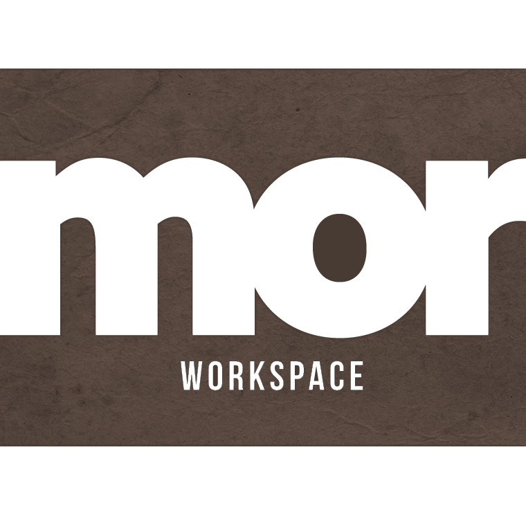 Mor workspace logo in brown/ grey