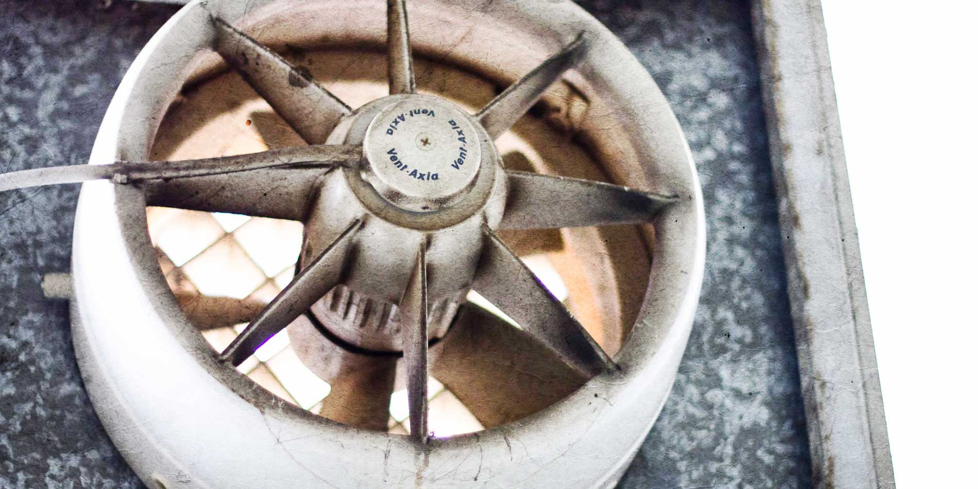 Creative image of old ventilation fan